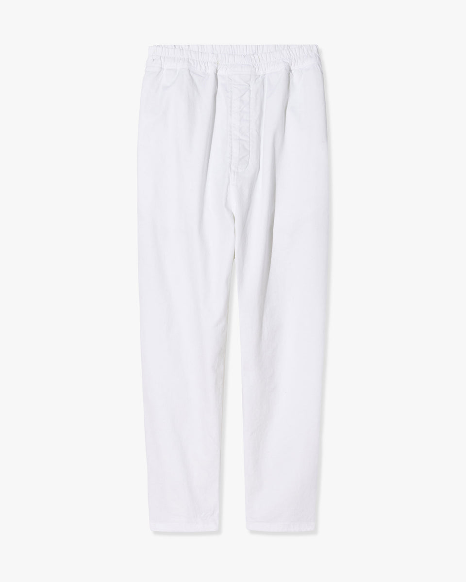 WALKER COTTON PANT IN WHITE