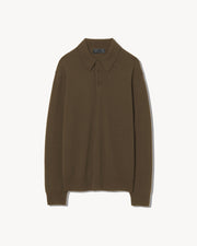 JOVAN CASHMERE POLO IN DARK MOSS