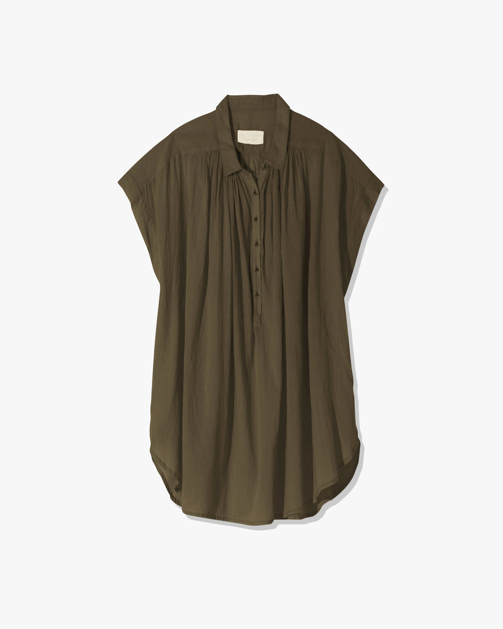 NORMANDY BLOUSE IN OLIVE GREEN