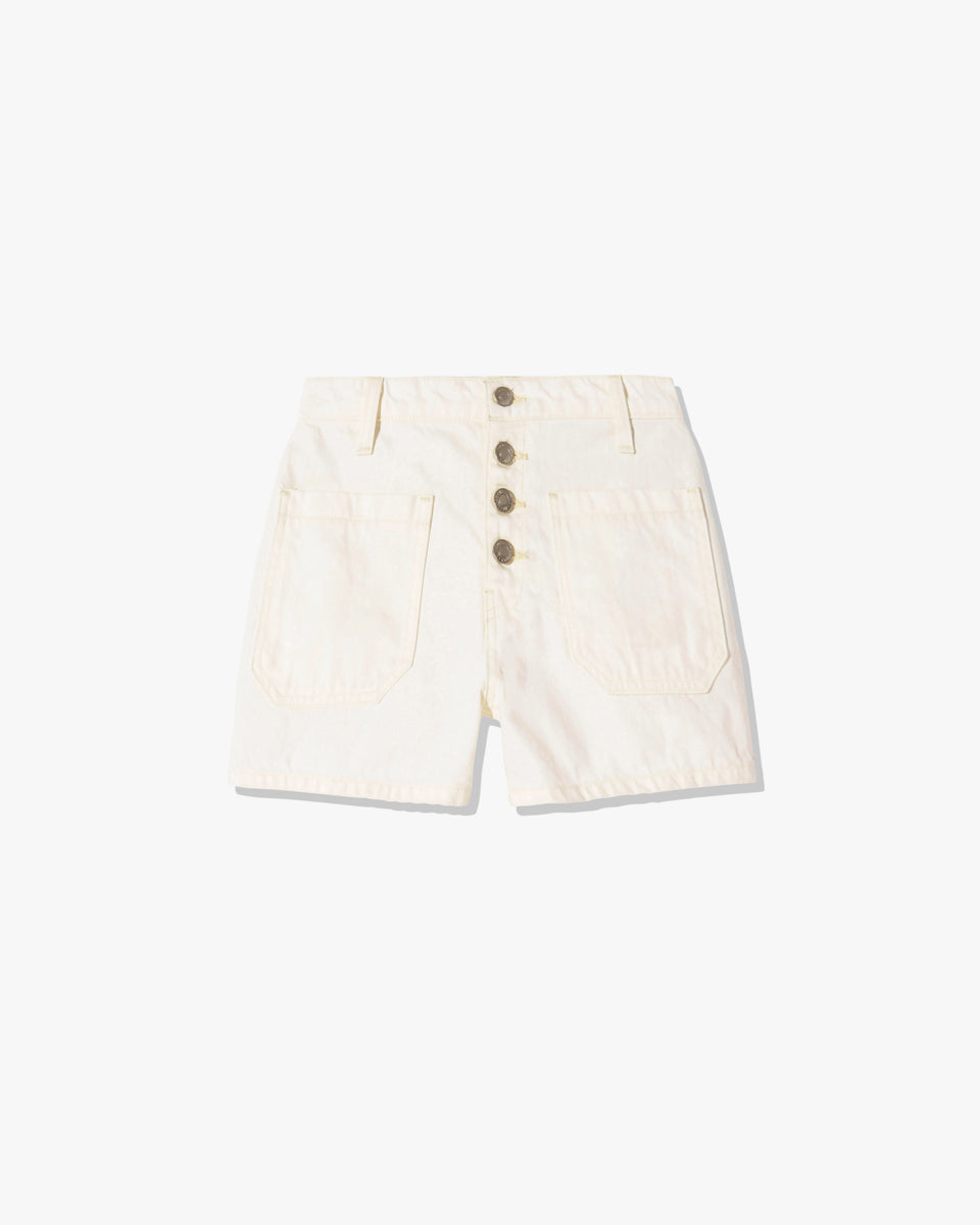 HARLEY DENIM SHORT IN CREAM
