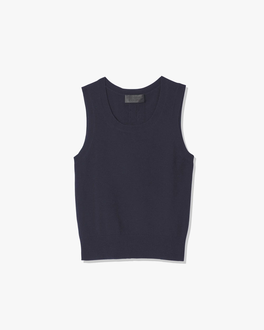 MAY CASHMERE TANK IN DARK NAVY
