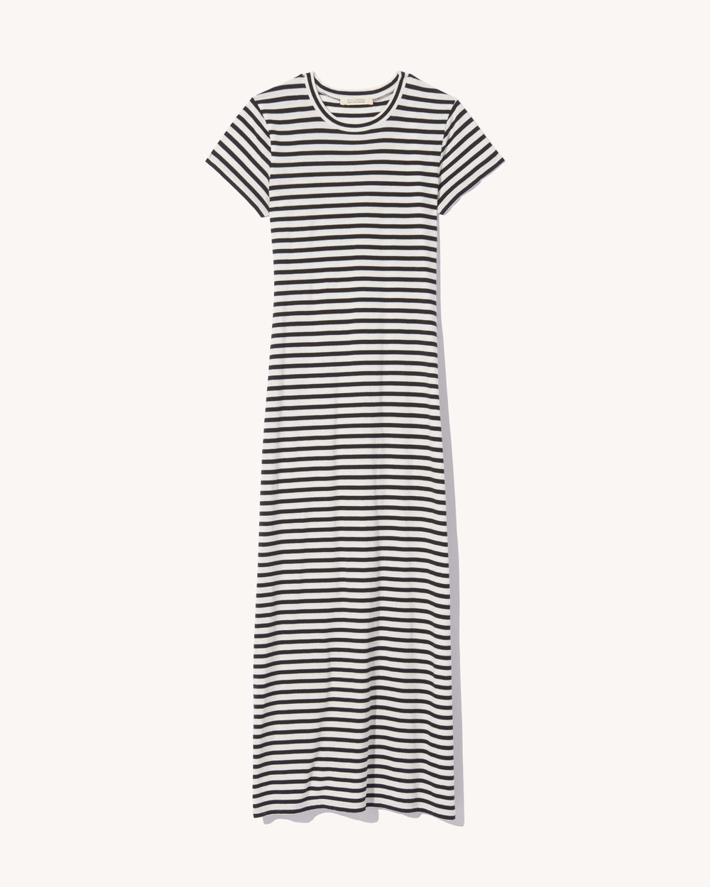 LUCINDA DRESS IN BLACK/IVORY STRIPE