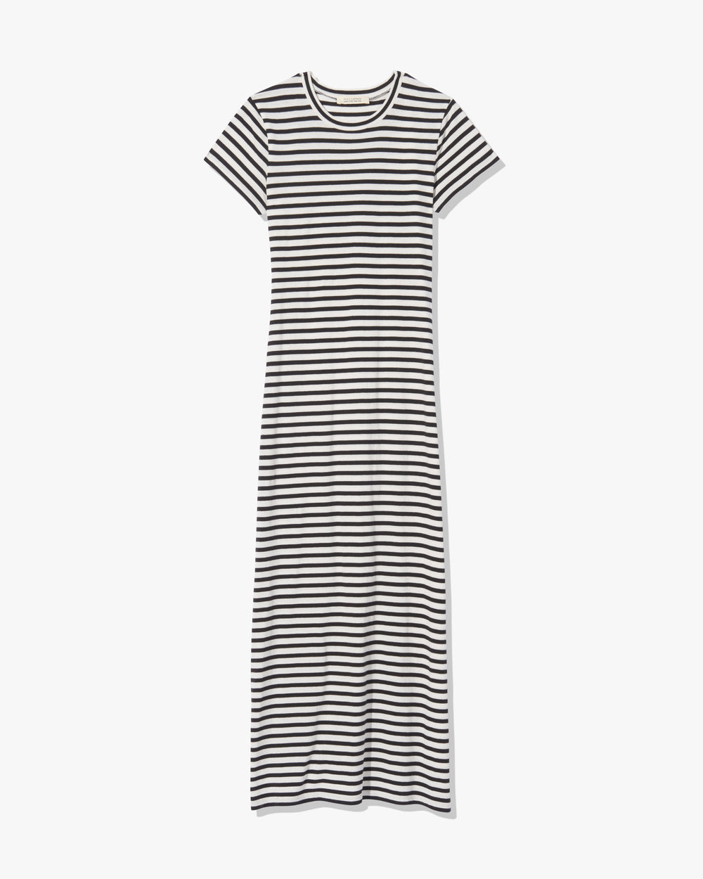 LUCINDA DRESS IN BLACK/IVORY STRIPE