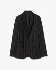 ANABEL JACKET IN BLACK PINSTRIPE