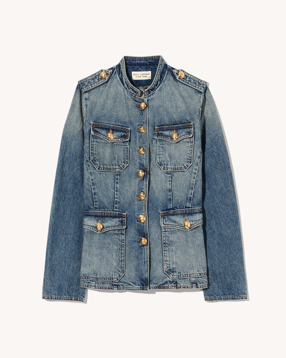GERALDINE DENIM JACKET IN SIMON WASH