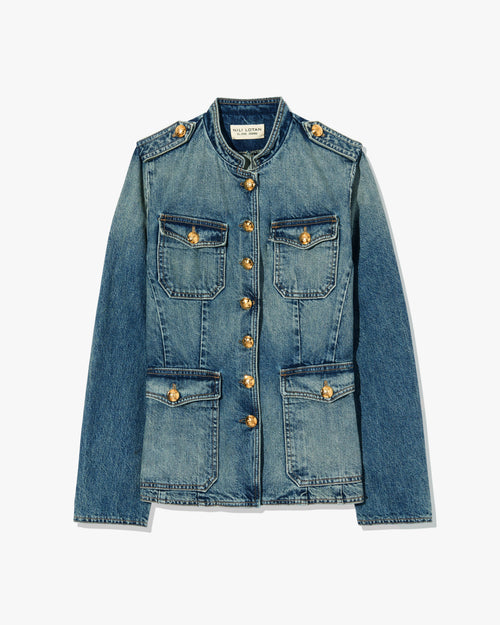 GERALDINE DENIM JACKET IN SIMON WASH