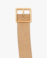 MARCELA BELT IN KHAKI W/ ANTIQUE GOLD BUCKLE