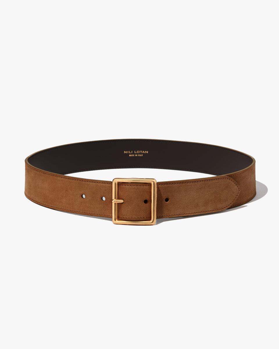 MARCELA BELT IN MARTORA W/ ANTIQUE GOLD BUCKLE