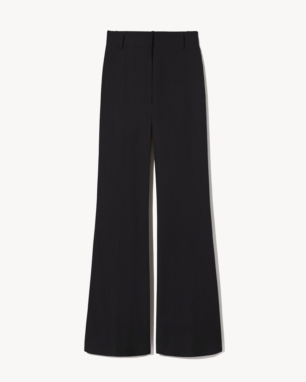 EFFY WOOL PANT IN BLACK PINSTRIPE