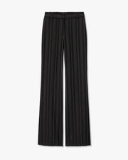 EFFY WOOL PANT IN BLACK PINSTRIPE