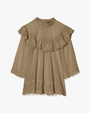 ALAIN BLOUSE IN MILITARY GREEN