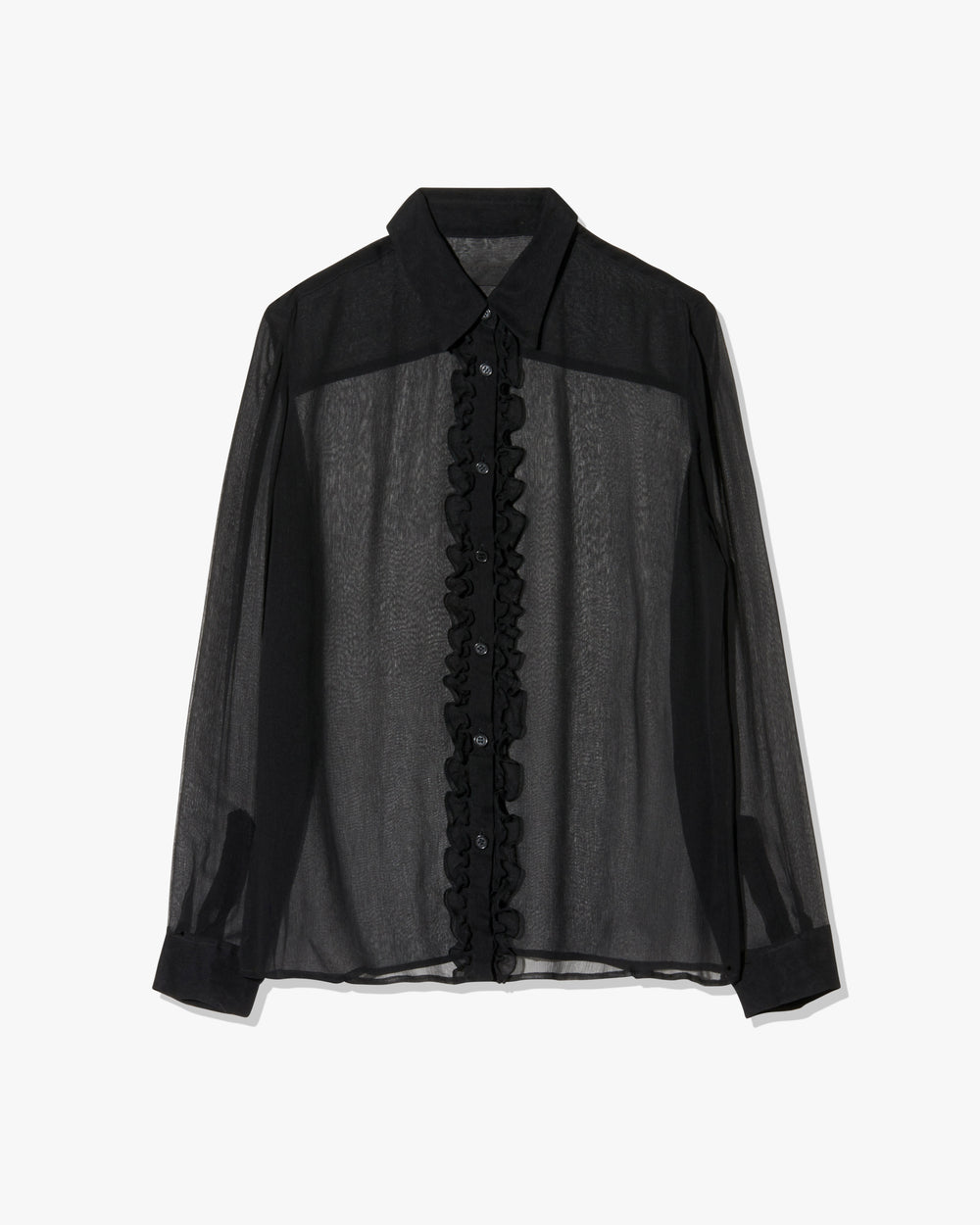 KRIS SILK SHIRT IN BLACK