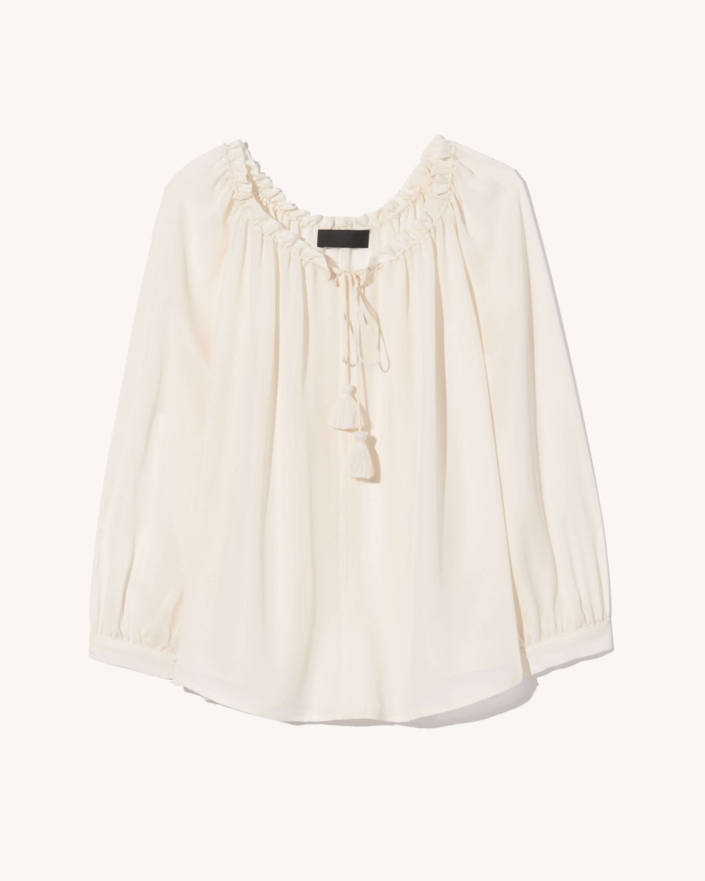CARLEY SILK BLOUSE IN IVORY