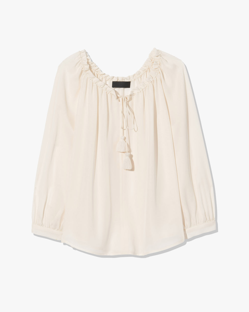 CARLEY SILK BLOUSE IN IVORY