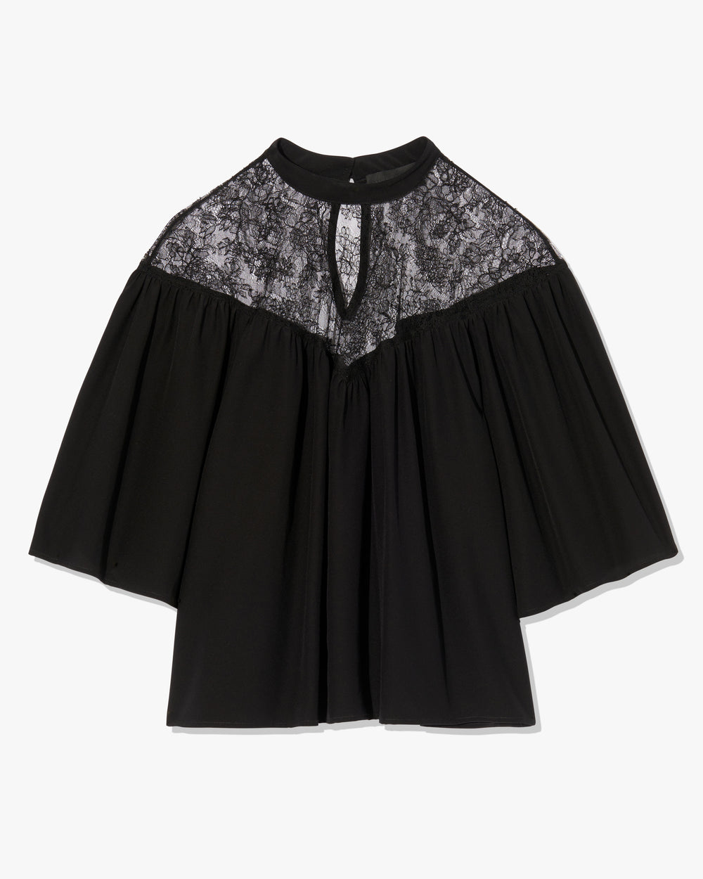 LUCIE SILK BLOUSE IN BLACK