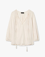 CRISTO SILK BLOUSE IN IVORY
