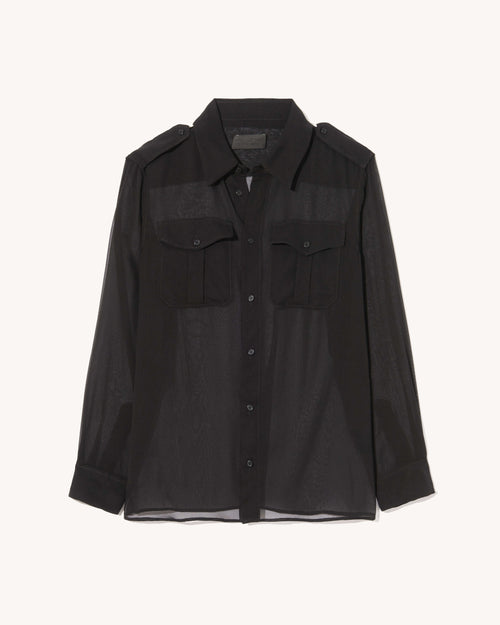 BETTY SILK SHIRT IN BLACK