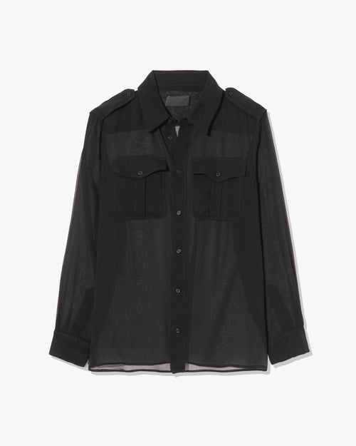 BETTY SILK SHIRT IN BLACK