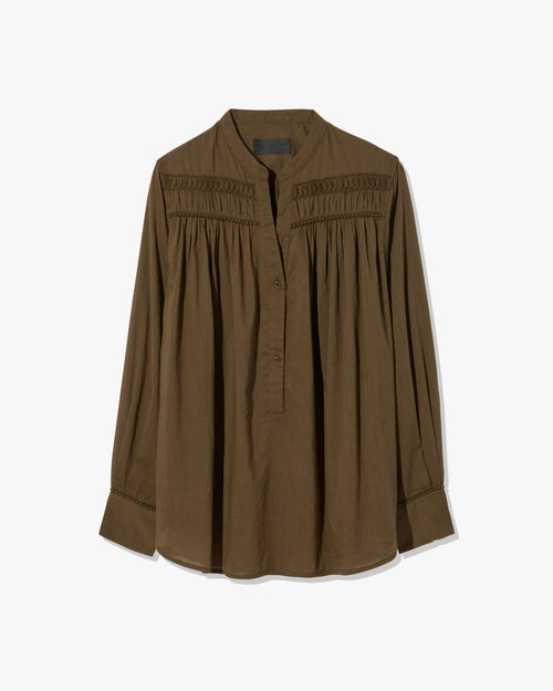 CLARYS TOP IN OLIVE GREEN