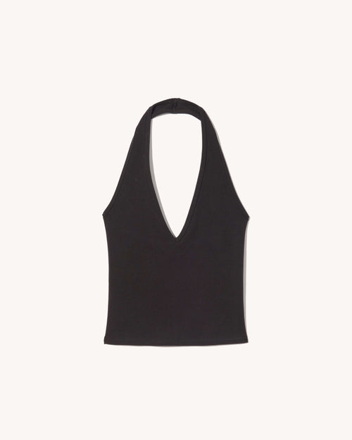 BRITT HALTER TOP IN BLACK