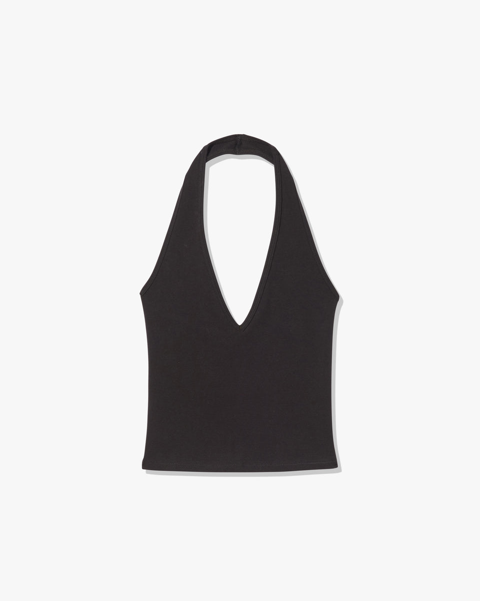 BRITT HALTER TOP IN BLACK
