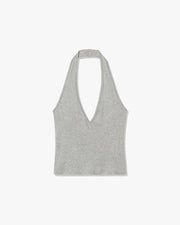 BRITT HALTER TOP IN HEATHER GREY