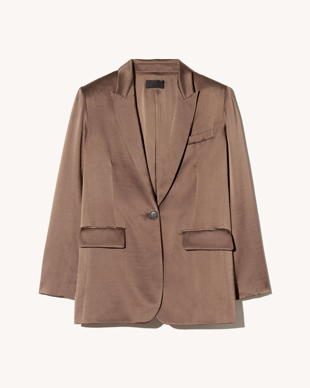 EVELINE SILK JACKET IN TAUPE