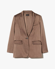 EVELINE SILK JACKET IN TAUPE