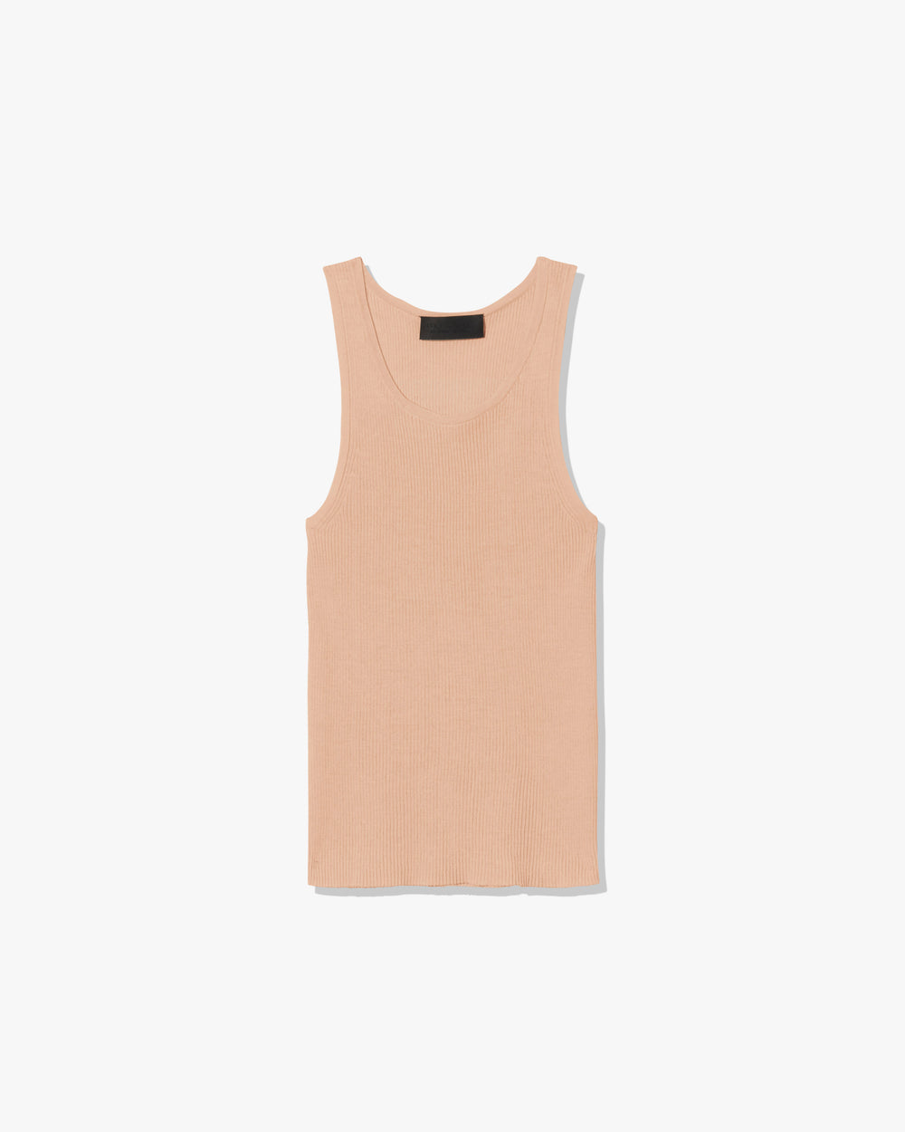 LOTTIE SILK KNIT TANK IN LIGHT BLUSH