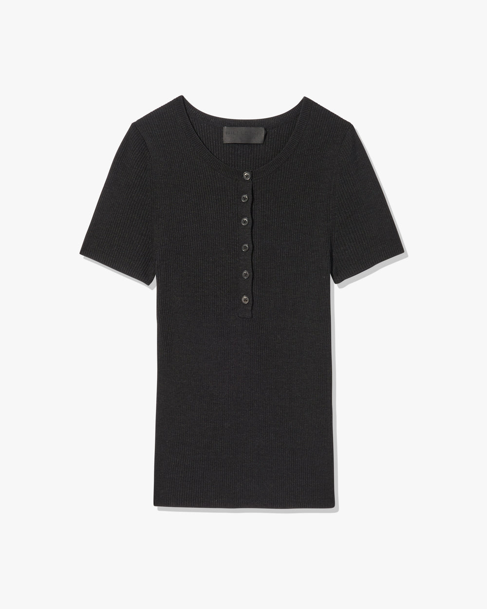 FRANCENE SILK KNIT SWEATER IN BLACK