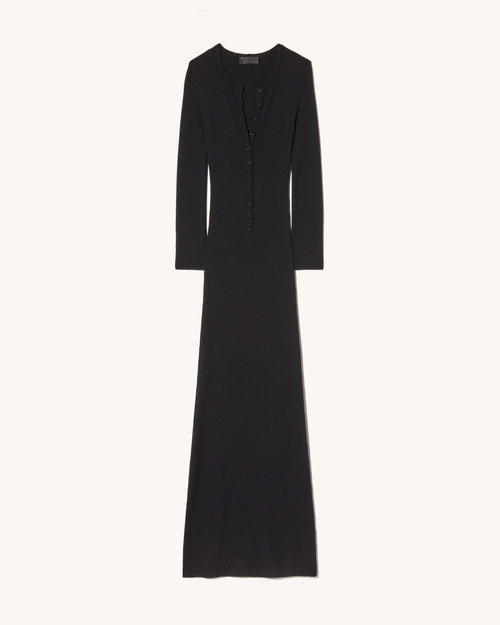 ROXY KNIT DRESS IN BLACK