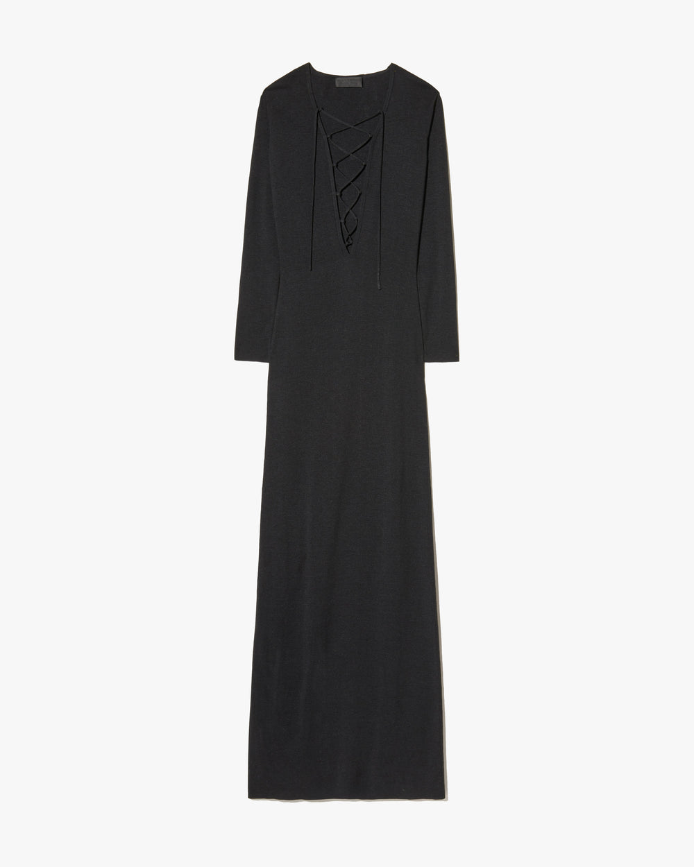 BOWIE SILK KNIT DRESS IN BLACK