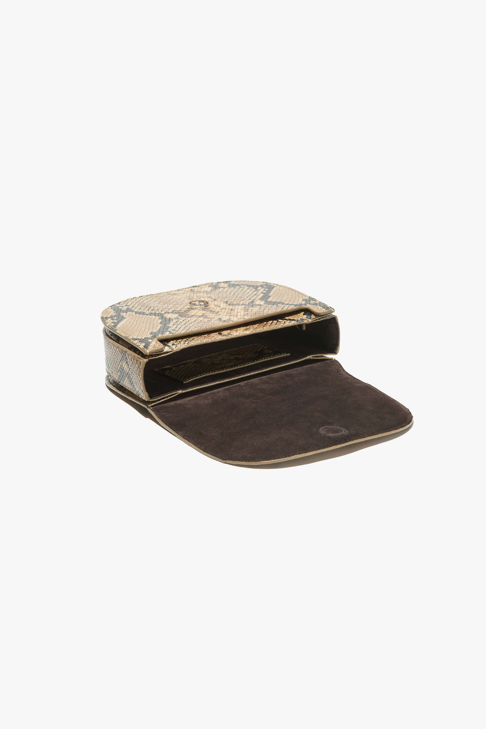 FRANCOISE BAG IN TAUPE SNAKESKIN