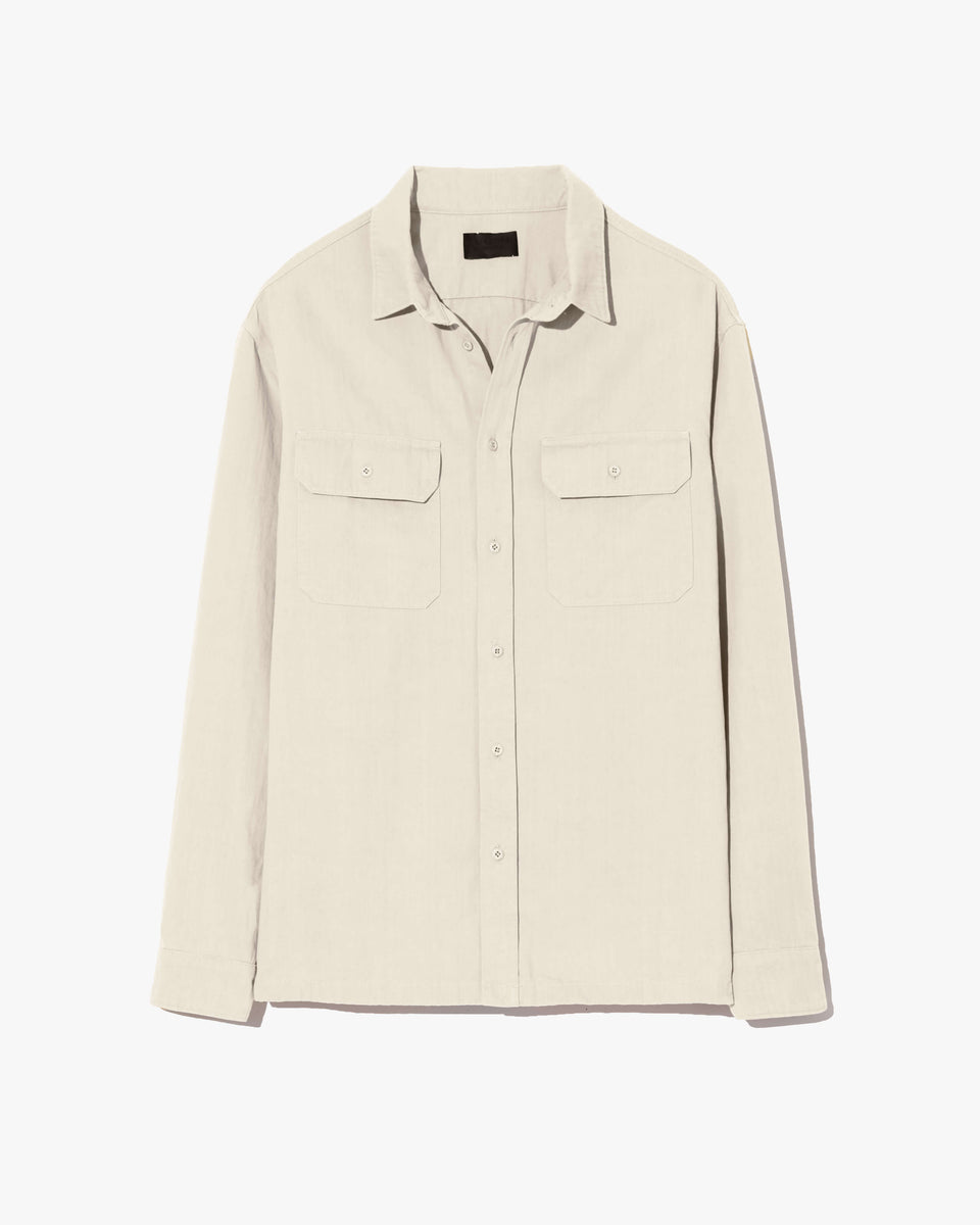 EVANDER SHIRT IN STONE