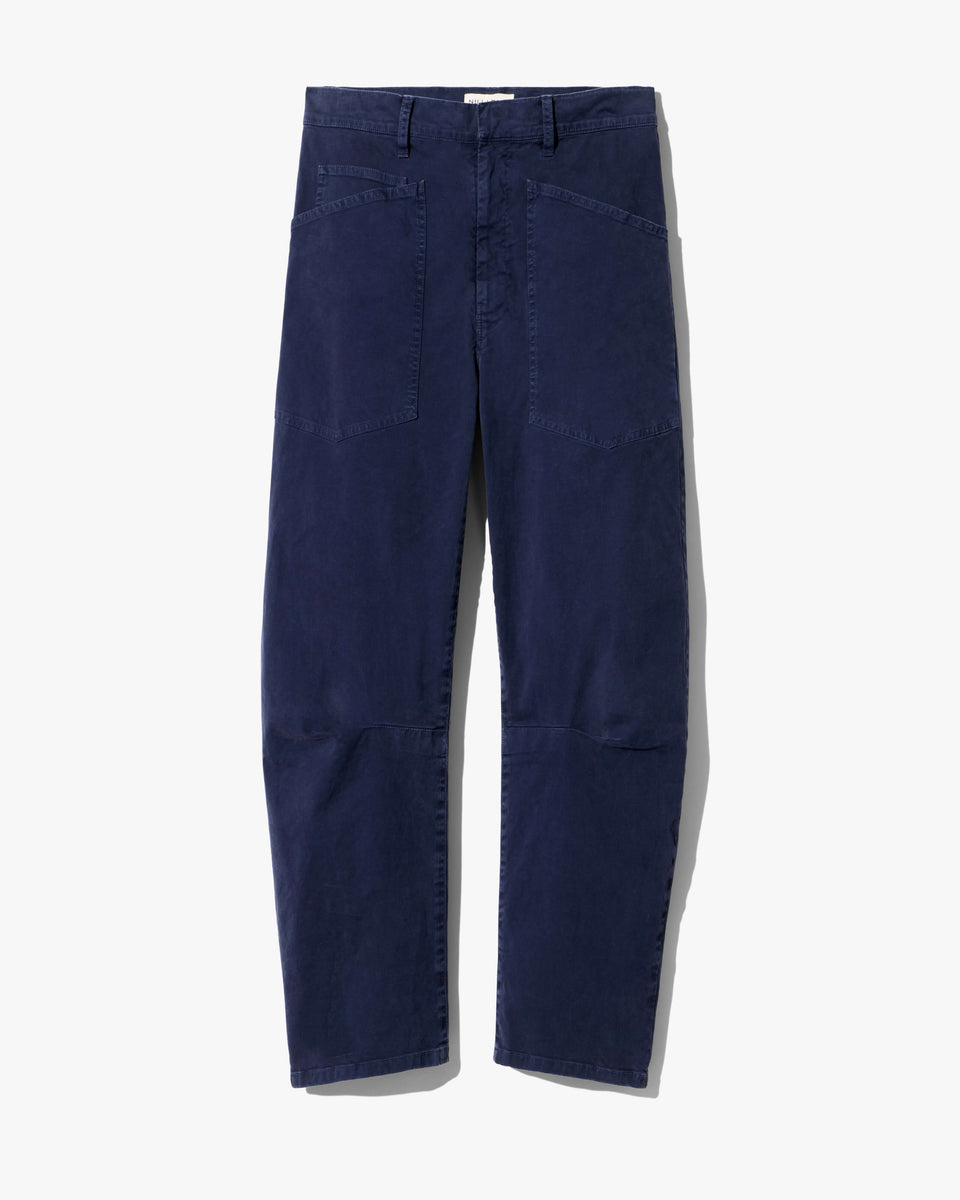 SHON COTTON PANT IN VINTAGE WASHED - ADMIRAL BLUE