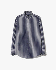 LYDIA SHIRT IN CHARCOAL STRIPE