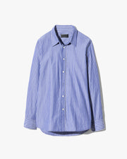 RAPHAEL CLASSIC SHIRT IN DARK NAVY/WHITE STRIPE