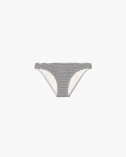 BIKINI BOTTOM IN BLACK/IVORY STRIPE