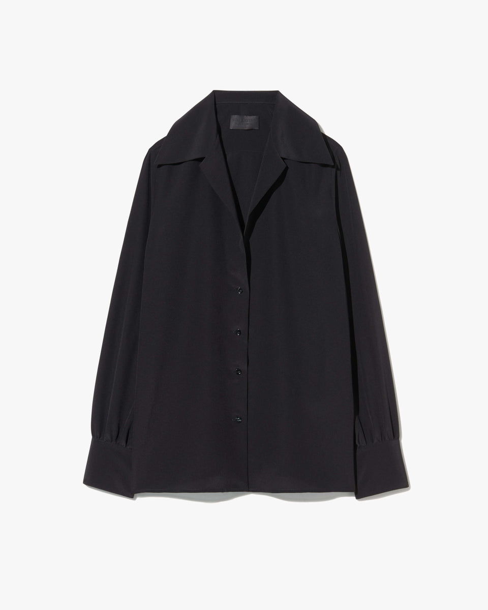 JOXE SILK BLOUSE IN BLACK