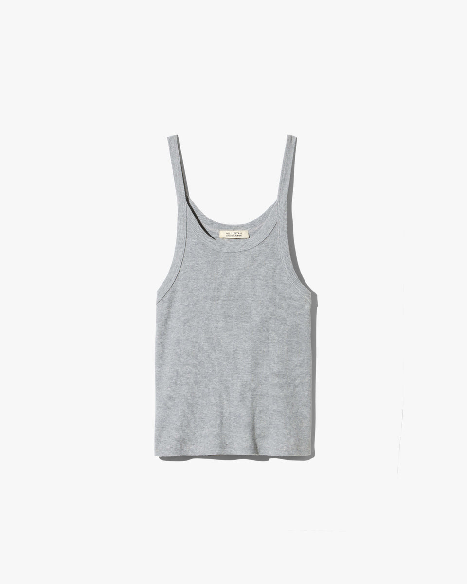 LORETTA TANK IN HEATHER GREY