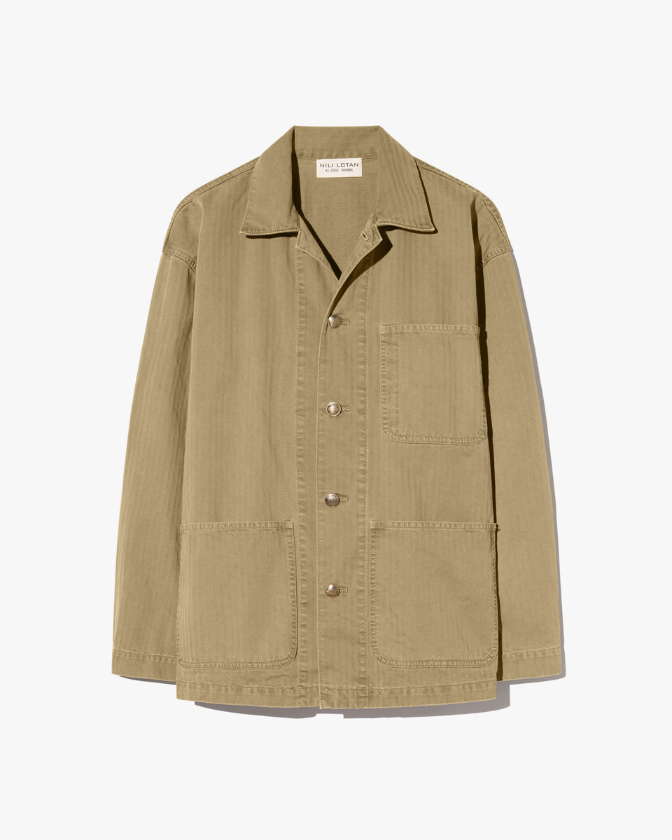 FRANKLIN COTTON JACKET IN FRENCH KHAKI
