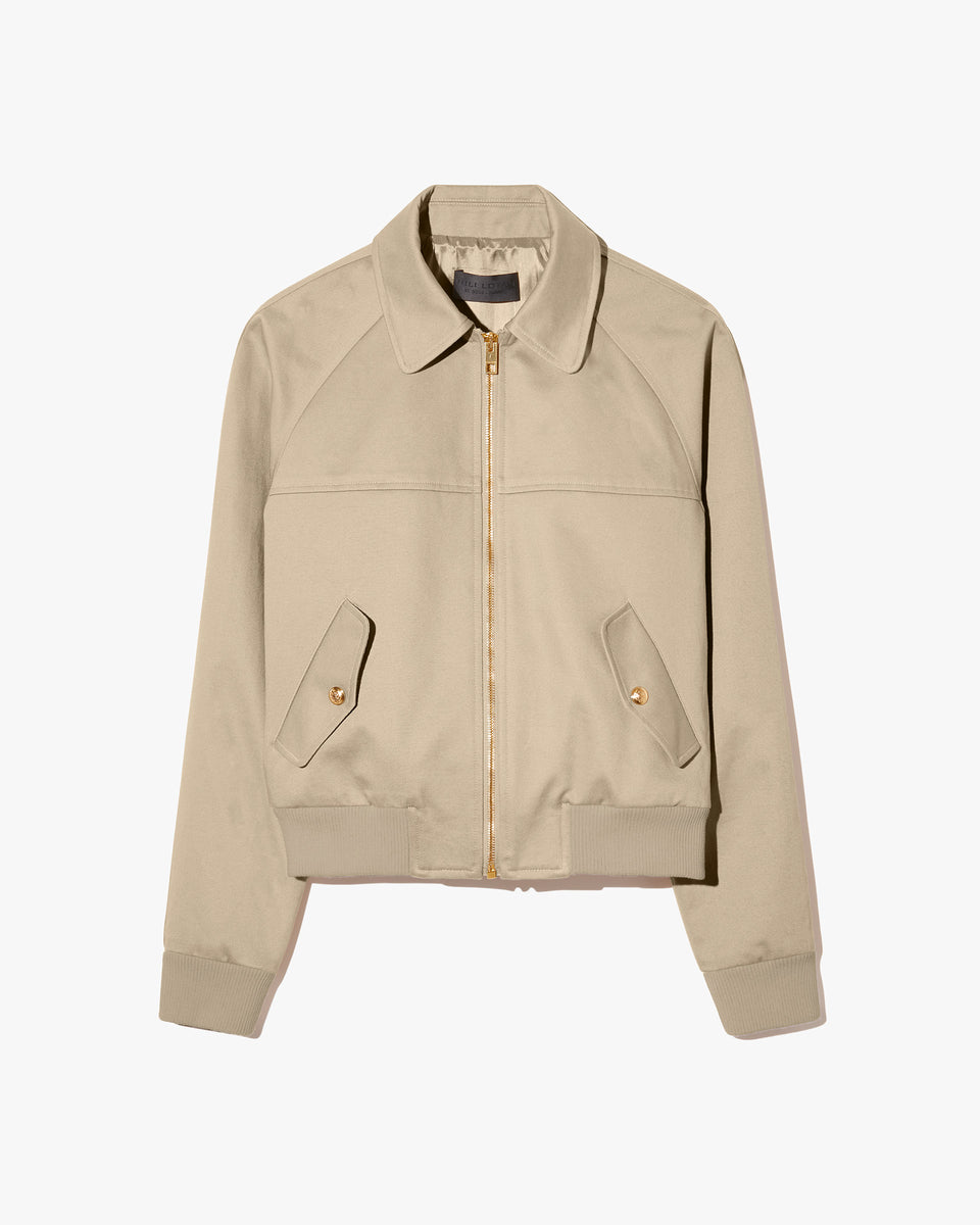 SAUL BOMBER IN BEIGE