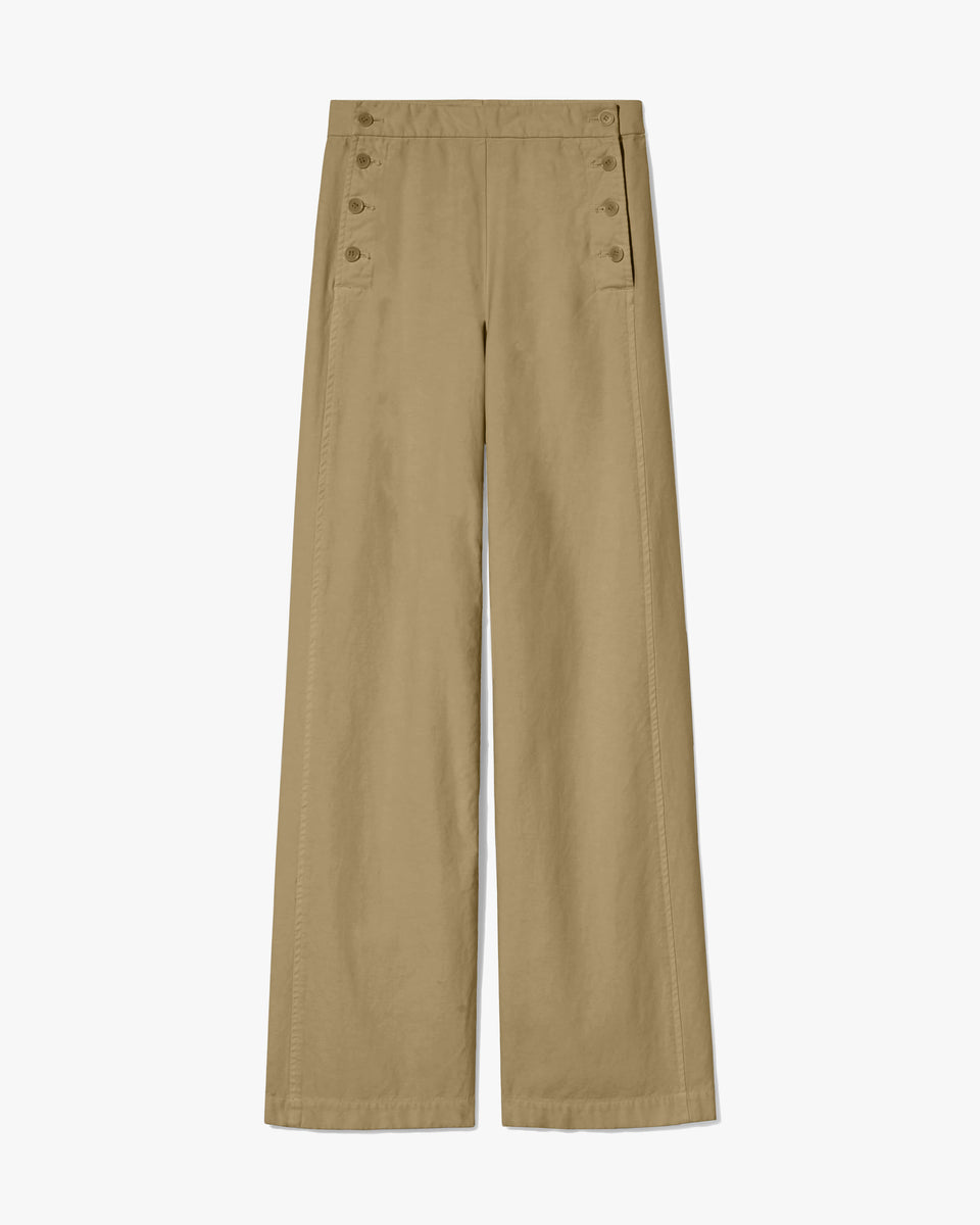 REED COTTON PANT IN FRENCH KHAKI