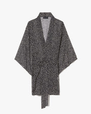 KIMA SILK KIMONO IN WILD DOT