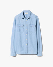 DAVINA DENIM SHIRT IN INDIGO CHAMBRAY WASH