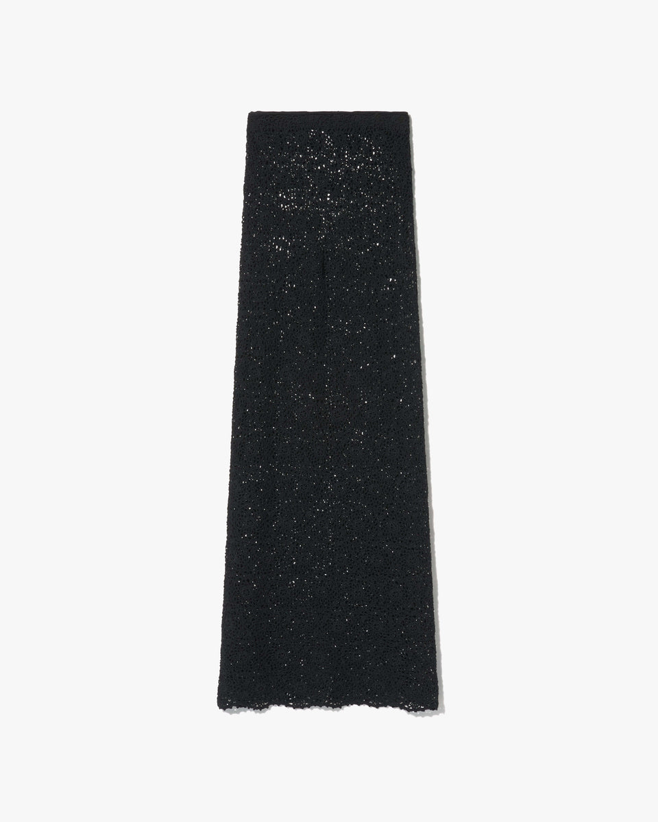 NIKA KNITTED SKIRT IN BLACK