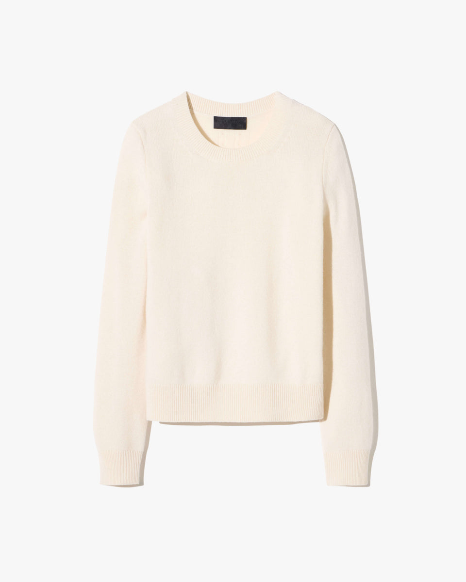 SILVIE CASHMERE SWEATER IN IVORY
