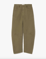 SHON LINEN PANT IN OLIVE GREEN