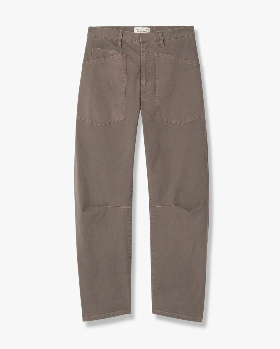 SHON COTTON PANT IN ARMY GREY