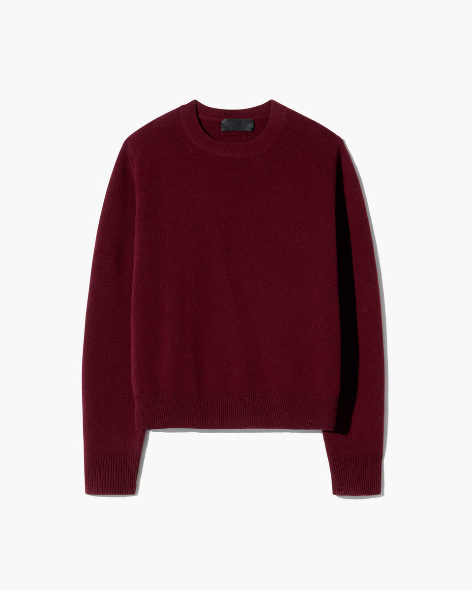 SONA CASHMERE SWEATER IN BURGUNDY